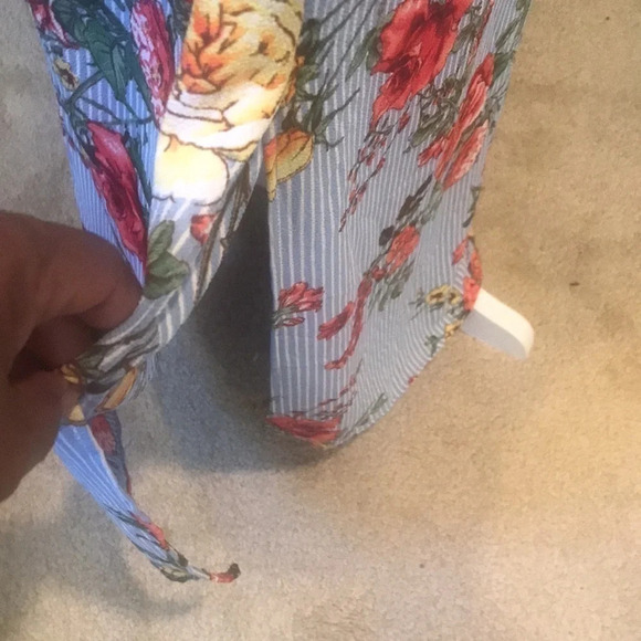 NWOT SCOBE Spring Summer Floral Maxi Halter Dress Size L - Picture 9 of 14